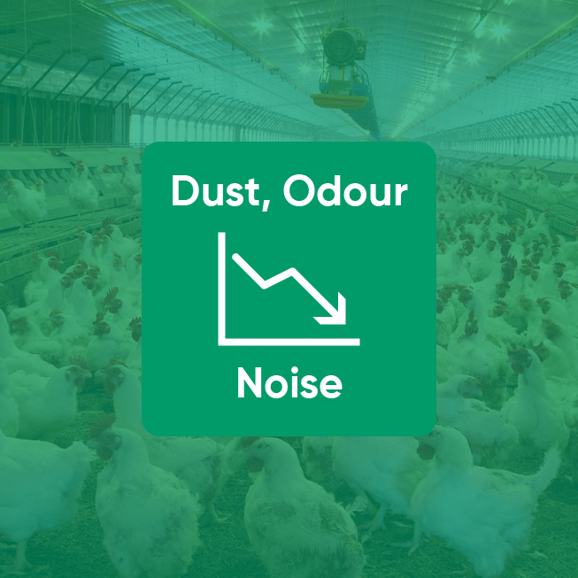 dust, odour, noise reduction